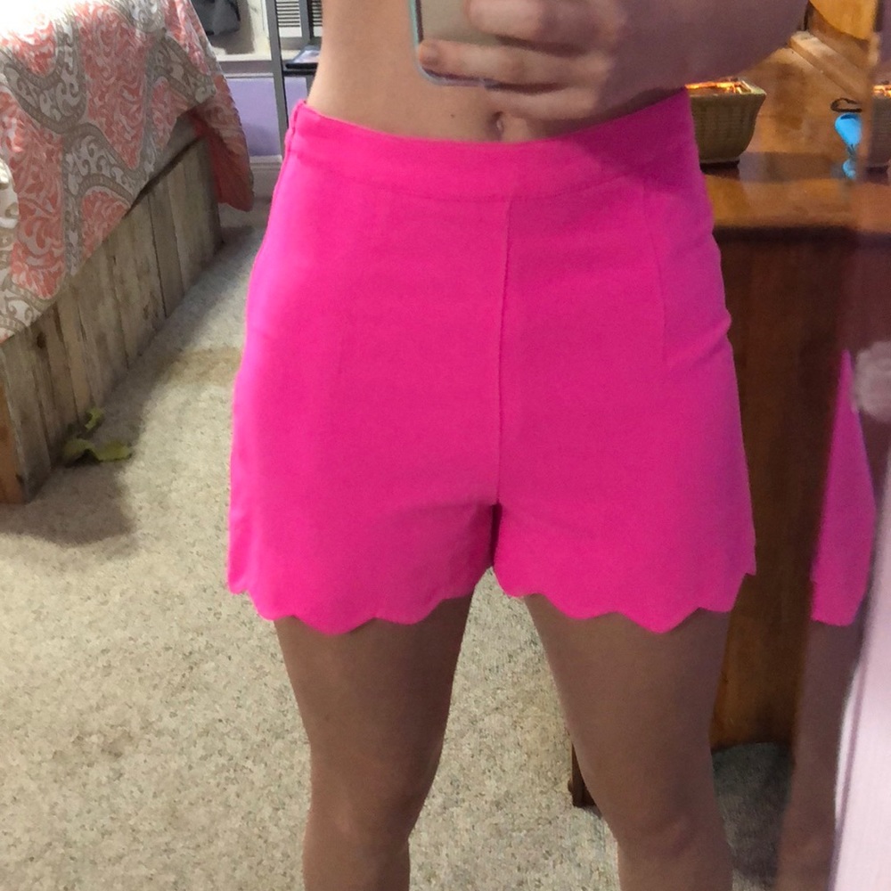 Scalloped shorts